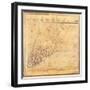 Map of Manhattan, C.1740-David Grim-Framed Giclee Print