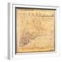 Map of Manhattan, C.1740-David Grim-Framed Giclee Print