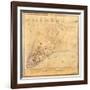 Map of Manhattan, C.1740-David Grim-Framed Giclee Print