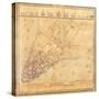 Map of Manhattan, C.1740-David Grim-Stretched Canvas