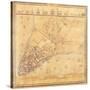 Map of Manhattan, C.1740-David Grim-Stretched Canvas