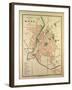 Map of Mans France-null-Framed Giclee Print