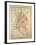 Map of Mans France-null-Framed Giclee Print