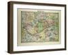 Map of Mantes France-null-Framed Giclee Print