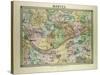 Map of Mantes France-null-Stretched Canvas