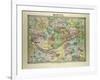 Map of Mantes France-null-Framed Giclee Print