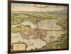 Map of Mantua from Civitates Orbis Terrarum-null-Framed Giclee Print