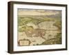 Map of Mantua from Civitates Orbis Terrarum-null-Framed Giclee Print