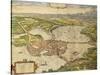 Map of Mantua from Civitates Orbis Terrarum-null-Stretched Canvas