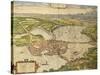 Map of Mantua from Civitates Orbis Terrarum-null-Stretched Canvas