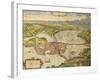 Map of Mantua from Civitates Orbis Terrarum-null-Framed Giclee Print