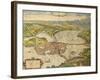 Map of Mantua from Civitates Orbis Terrarum-null-Framed Giclee Print