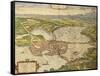 Map of Mantua from Civitates Orbis Terrarum-null-Framed Stretched Canvas