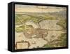 Map of Mantua from Civitates Orbis Terrarum-null-Framed Stretched Canvas