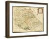 Map of Marca Anconetana and Fermana, Bologna, Italy, 1831-null-Framed Giclee Print