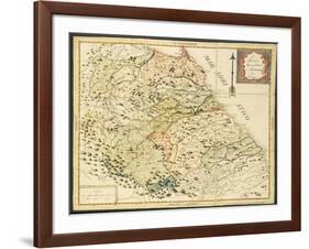 Map of Marca Anconetana and Fermana, Bologna, Italy, 1831-null-Framed Giclee Print