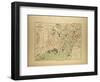 Map of Marseille, France-null-Framed Giclee Print