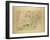 Map of Marseille, France-null-Framed Giclee Print