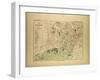 Map of Marseille, France-null-Framed Giclee Print