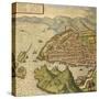 Map of Marseille from Civitates Orbis Terrarum-null-Stretched Canvas