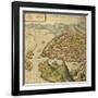 Map of Marseille from Civitates Orbis Terrarum-null-Framed Giclee Print