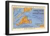 Map of Martha's Vineyard and Nantucket, Mass.-null-Framed Art Print