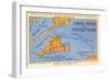 Map of Martha's Vineyard and Nantucket, Mass.-null-Framed Art Print