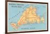 Map of Martha's Vineyard-null-Framed Art Print