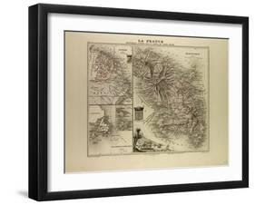 Map of Martinique French Guiana and Terra Nova 1896-null-Framed Giclee Print