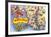 Map of Maryland-null-Framed Art Print