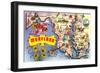 Map of Maryland-null-Framed Art Print