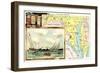 Map of Maryland-null-Framed Premium Giclee Print