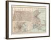 Map of Massachusetts, United States. Inset of Boston and Vicinity-Encyclopaedia Britannica-Framed Art Print