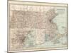 Map of Massachusetts, United States. Inset of Boston and Vicinity-Encyclopaedia Britannica-Mounted Art Print