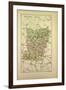 Map of Mayenne France-null-Framed Premium Giclee Print