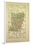 Map of Mayenne France-null-Framed Giclee Print