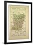 Map of Mayenne France-null-Framed Giclee Print