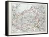 Map of Mecklenburg Germany 1899-null-Framed Stretched Canvas