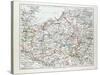 Map of Mecklenburg Germany 1899-null-Stretched Canvas