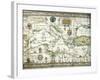 Map of Mediterranean and Black Sea, 1654-null-Framed Giclee Print