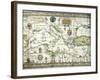 Map of Mediterranean and Black Sea, 1654-null-Framed Giclee Print