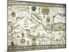 Map of Mediterranean and Black Sea, 1654-null-Mounted Giclee Print