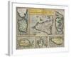 Map of Mediterranean Islands, from Theatrum Orbis Terrarum by Abraham Ortelius, 1528-1598, 1570-null-Framed Giclee Print