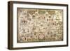 Map of Mediterranean Sea by Francois Ollive, Marseille, 1664-null-Framed Giclee Print