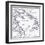 Map of Melanesia, 1908-null-Framed Giclee Print