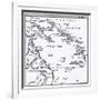 Map of Melanesia, 1908-null-Framed Giclee Print