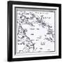 Map of Melanesia, 1908-null-Framed Giclee Print