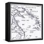 Map of Melanesia, 1908-null-Framed Stretched Canvas