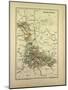 Map of Meurthe-Et-Moselle, France-null-Mounted Giclee Print