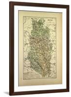 Map of Meuse France-null-Framed Premium Giclee Print